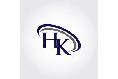 Monogram HK Logo Design