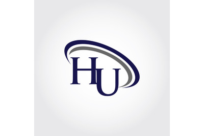 Monogram HU Logo Design