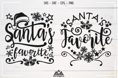 Santa&#039;s Favorite Quote Christmas Svg Design