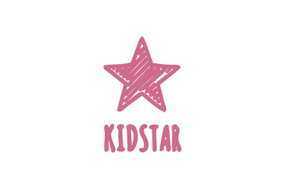Cute star logo vector template