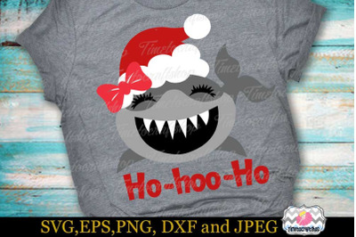 SVG, Dxf, Eps &amp; Png Cutting Files Santa Sister Ho-Hoo-Ho
