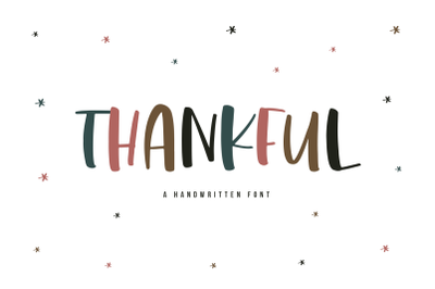 Thankful - Cute Handwritten Font