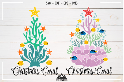 Christmas Coral - Corals Christmas Svg Design