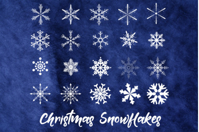 Christmas Snowflakes Clip Art, 20 Snowflake Images