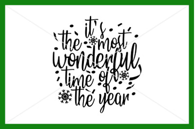 It&#039;s the most wonderful time of the year SVG,  Instant download