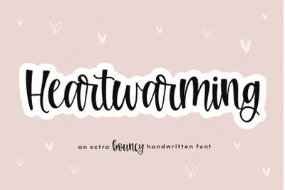 Heartwarming - A Cute Bouncy Script Font