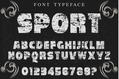 vintage Typeface  vector label design