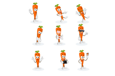 Carrot mascot logo