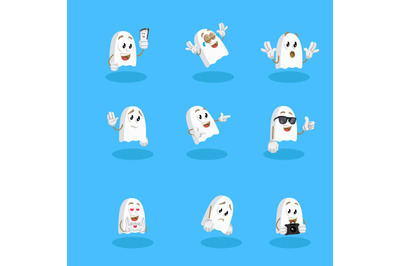 Ghost mascot logo