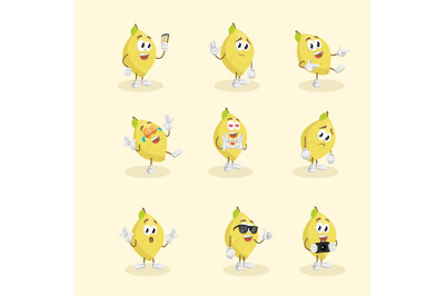 Lemon mascot logo