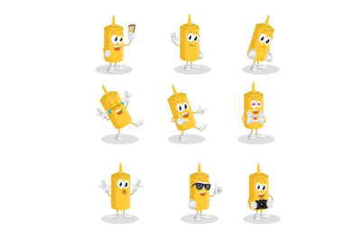 Mustard mascot logo