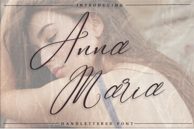 Anna Maria - Handlettered font