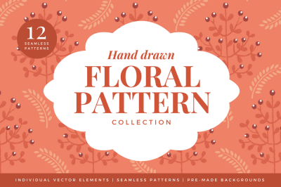 Hand-drawn Floral Pattern Collection