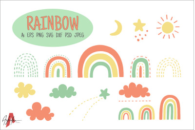 Cute Rainbow Set