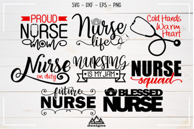 Nurse Nursing Quote Packs Svg Design