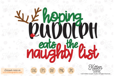 Hoping Rudolph eats the naughty list