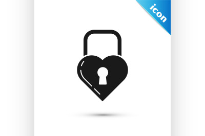 Black Castle in the shape of a heart icon isolated on white background
