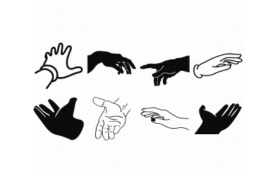 hand reaching out svg, dxf, png, eps, cricut, silhouette, cut file