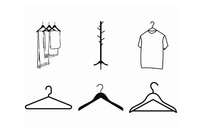 hanger, coat rack svg, dxf, png, eps, cricut, silhouette, cut file