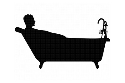 man taking a bath, bathtub svg, dxf, png, eps, cricut, silhouette