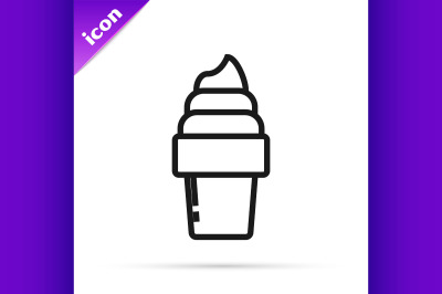 400 3663013 vzvk53uorz4mp4mbiyzdsj3w3dq0tc3132yxfg81 black line ice cream in waffle cone icon isolated on white background