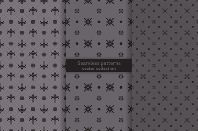 Simple stylish seamless patterns