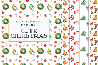 Cozy Winter Digital Paper, Christmas Winter Background