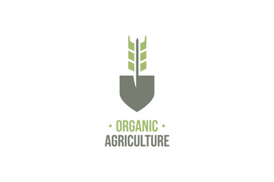 organic agriculture logo vector
