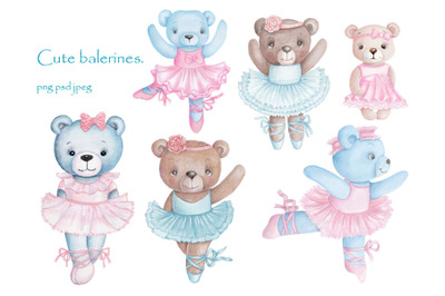 Bear girls balerines.