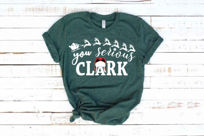 You Serious Clark? Reindeer with Flap Lumberjack Hat SVG 1615s