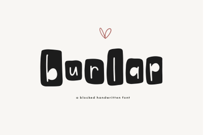 Burlap - A Fun Farmhouse Style Font