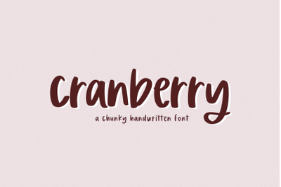 Cranberry - A Fun Marker Font