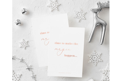 Christmas Card Template, Holiday Christmas Card, Instant Download PDF
