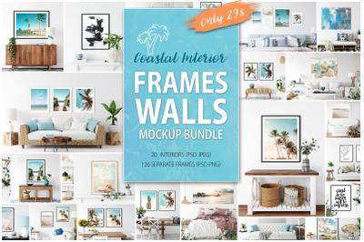 Frames &amp; Walls Coastal Mockups Bundle