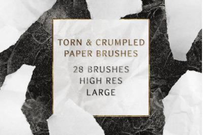 Torn and Crumpled Paper PS Brushes
