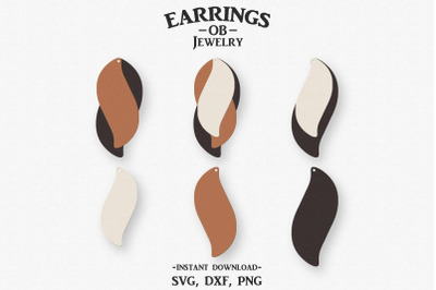 Earring Svg, Stacked Earrings, Cut File