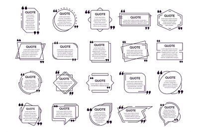 Quote cited box. Texting boxes&2C; remark box frame and cited geometric e