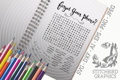Floral Forget your Phone SVG, Printable, Instant Download Commercial