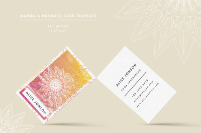 Mandala Business Card Template
