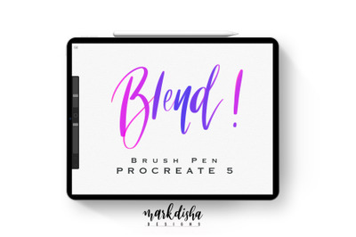 Procreate 5 Blend Brush Pen