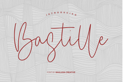 Bastille Signature Font