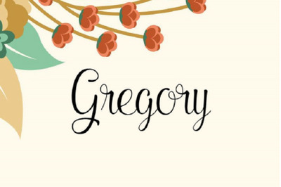 Gregory Font