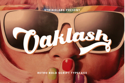 Oaklash - Retro Bold Script Font