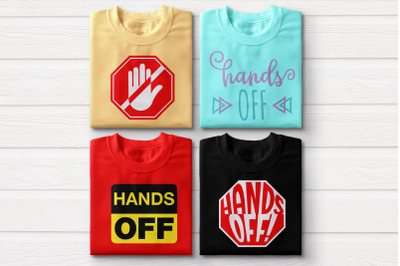 Hands Off Set | SVG | PNG | DXF | EPS