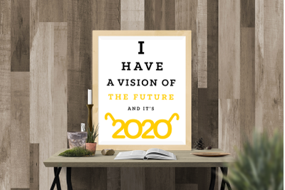 2020 Vision New Year | SVG | PNG | DXF