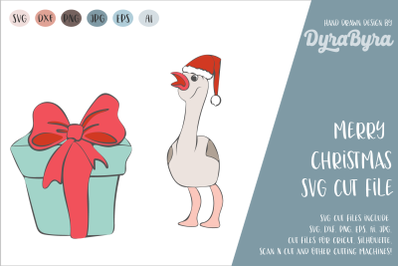 Merry Christmas SVG / Flamingo SVG / Baby Flamingo Cut File