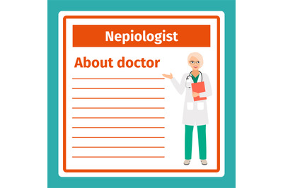 Medical notes about nepiologist