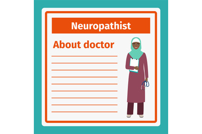 Medical notes about neuropathist