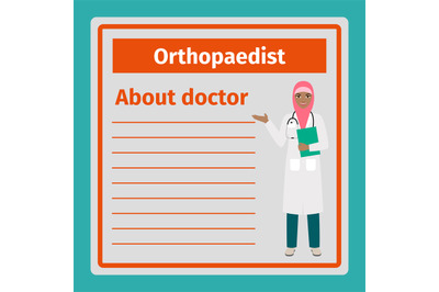 Medical notes about orthopaedist