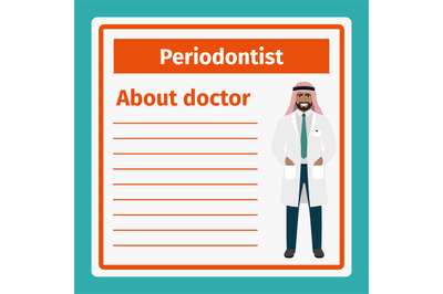 Medical notes about periodontist